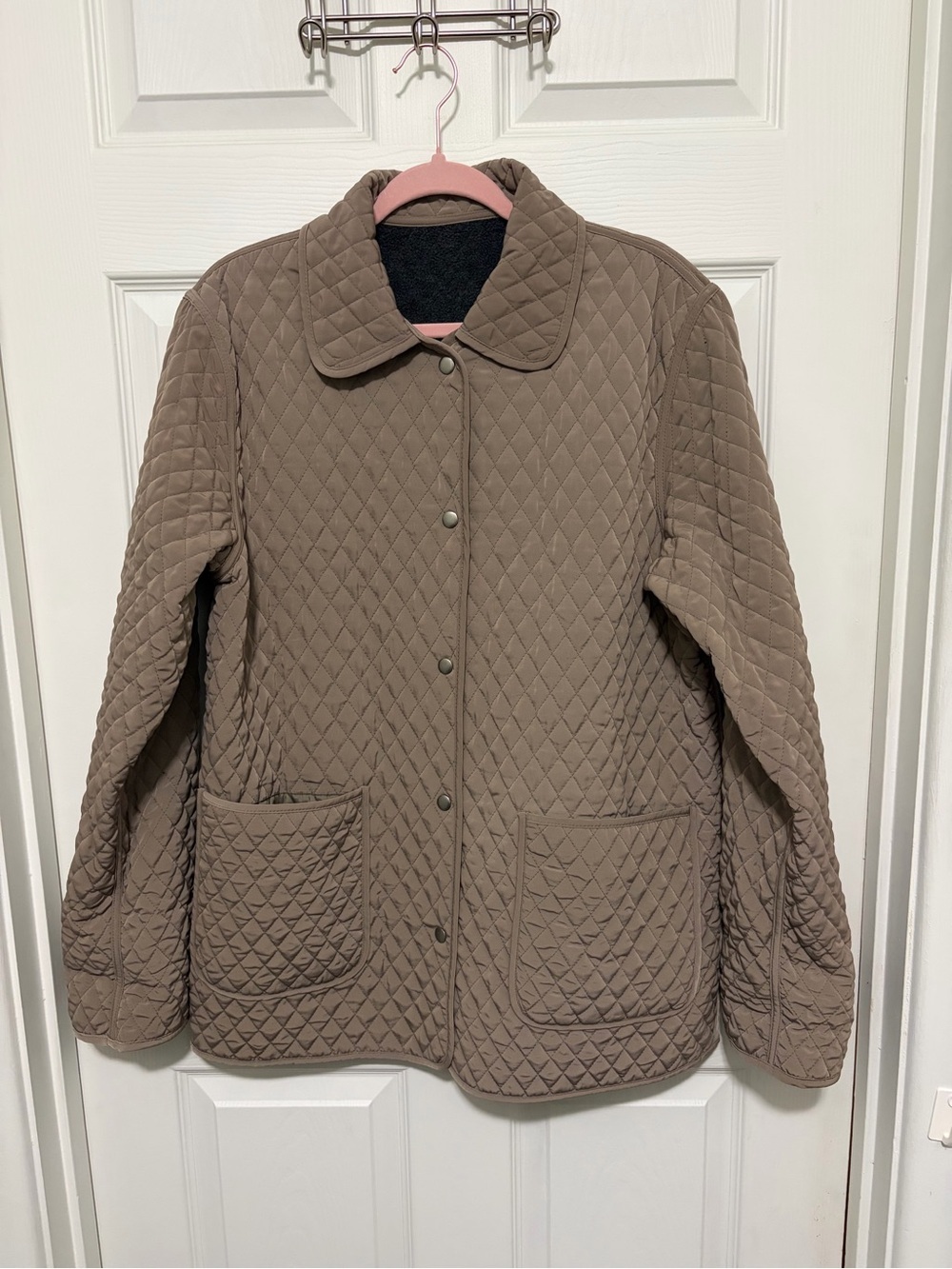 Outbrook Reversible Quilted Snap Front With Pockets Jacket